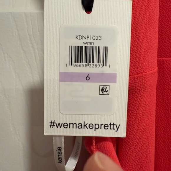 Ruffle Trim Faux Wrap Dress - Picture 5 of 5